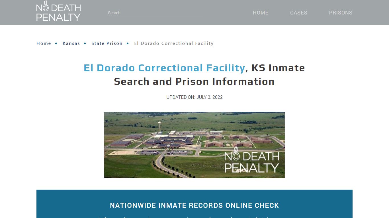 El Dorado Correctional Facility, KS Inmate Search ...